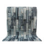 Tapis antidérapant effet bois bleu – 65 cm de large