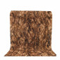 Tapis antidérapant à effet marbre brun – 65 cm de large