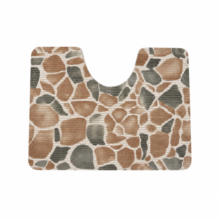 Toiletmat steen- en kiezeldessin | Decoration