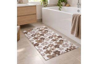 Antislipmat bloemendessin 65 cm | Decoration