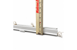 Rails de rideaux avec pédestal blanc en différentes longueurs