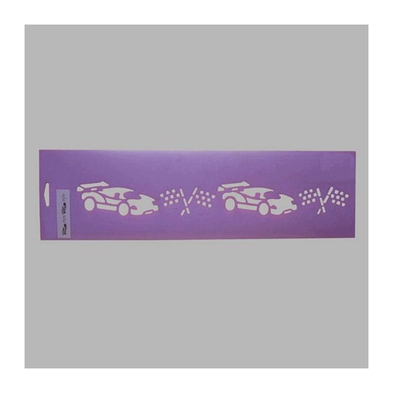 race cars stencil color purple 12.5 x 45 cm race cars stencil color purple 12.5 x 45 cm