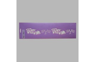 race auto's sjabloon kleur paars 12.5 x 45 cm