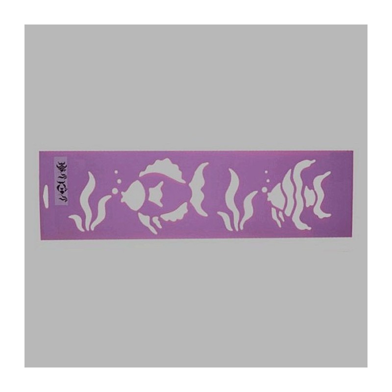 fish stencil color purple 12.5 x 45 cm fish stencil color purple 12.5 x 45 cm