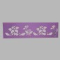 bloemen glorie sjabloon kleur paars 12.5 x 45 cm