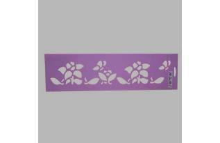 bloemen glorie sjabloon kleur paars 12.5 x 45 cm