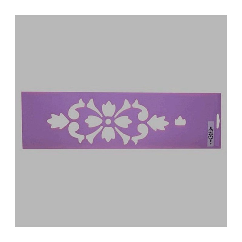 bloemen damask sjabloon kleur paars 12.5 x 45 cm bloemen damask sjabloon kleur paars 12.5 x 45 cm