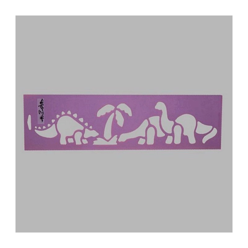 dinosaurussen sjabloon kleur paars 12.5 x 45 cm dinosaurussen sjabloon kleur paars 12.5 x 45 cm