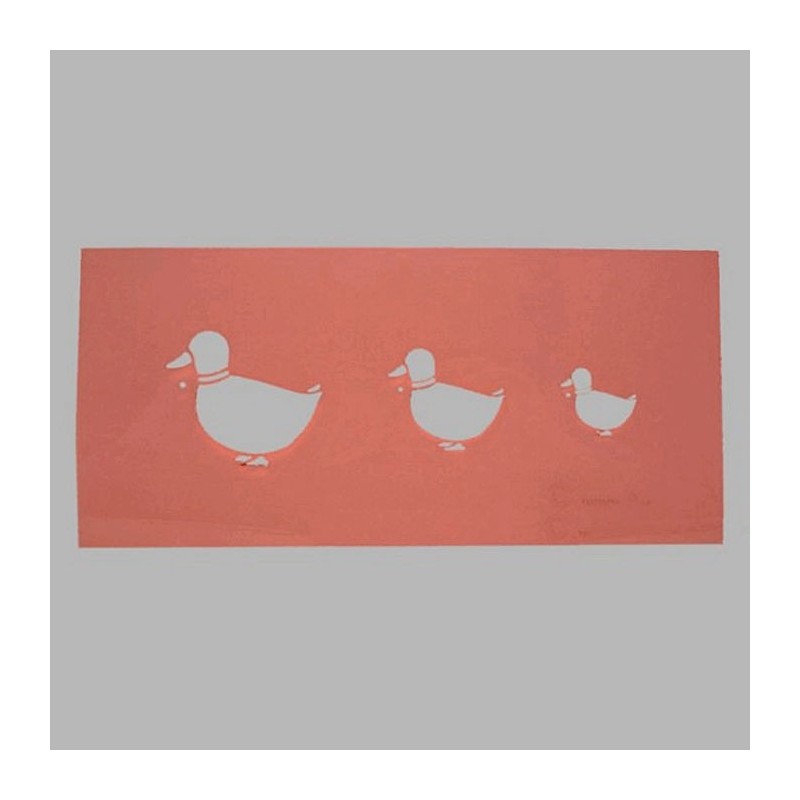 eenden sjabloon transparant 16 x 25 cm afwasbaar eenden sjabloon transparant 16 x 25 cm afwasbaar