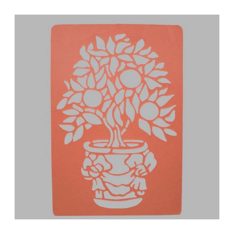 plant in vase stencil transparent 26 x 38 cm washable plant in vase stencil transparent 26 x 38 cm washable