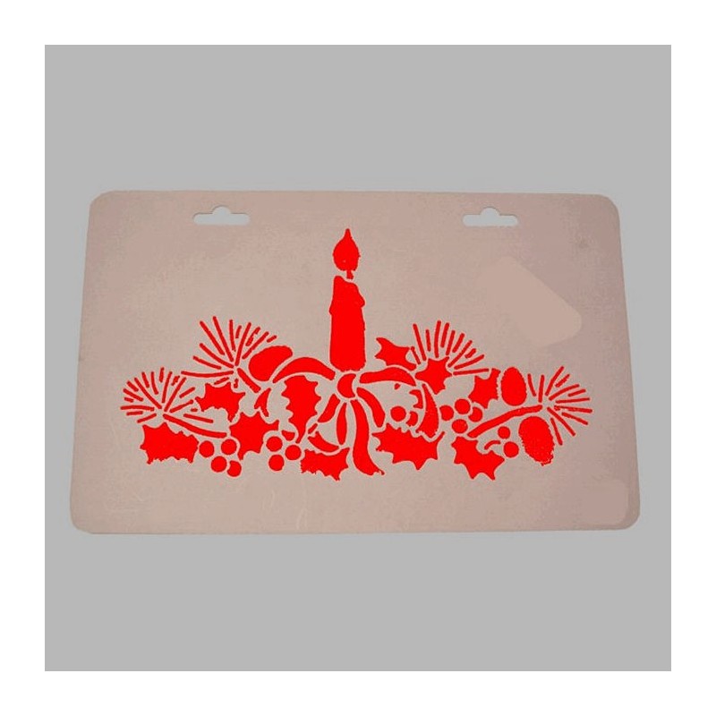 Modèle de Noël Bougie en fleur arrangement 30 x 19 cm