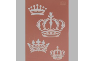 kronen sjabloon transparant 21 x 29,7 cm afwasbaar