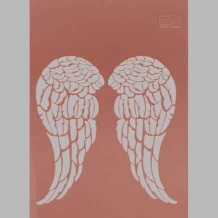 engelenvleugels sjabloon transparant 21 x 29,7 cm afwasbaar