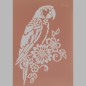 parrot and flowers transparent 21 x 29,7 cm washable parrot and flowers transparent 21 x 29,7 cm washable