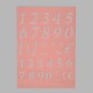 pochoir de chiffres et symbol transparent 15 x 21 cm lavable pochoir de chiffres et symbol transparent 15 x 21 cm lavable