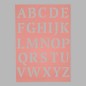 hoofdletters sjabloon transparant 15 x 21 cm afwasbaar hoofdletters sjabloon transparant 15 x 21 cm afwasbaar