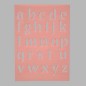 small letters stencil transparent 15 x 21 cm washable small letters stencil transparent 15 x 21 cm washable