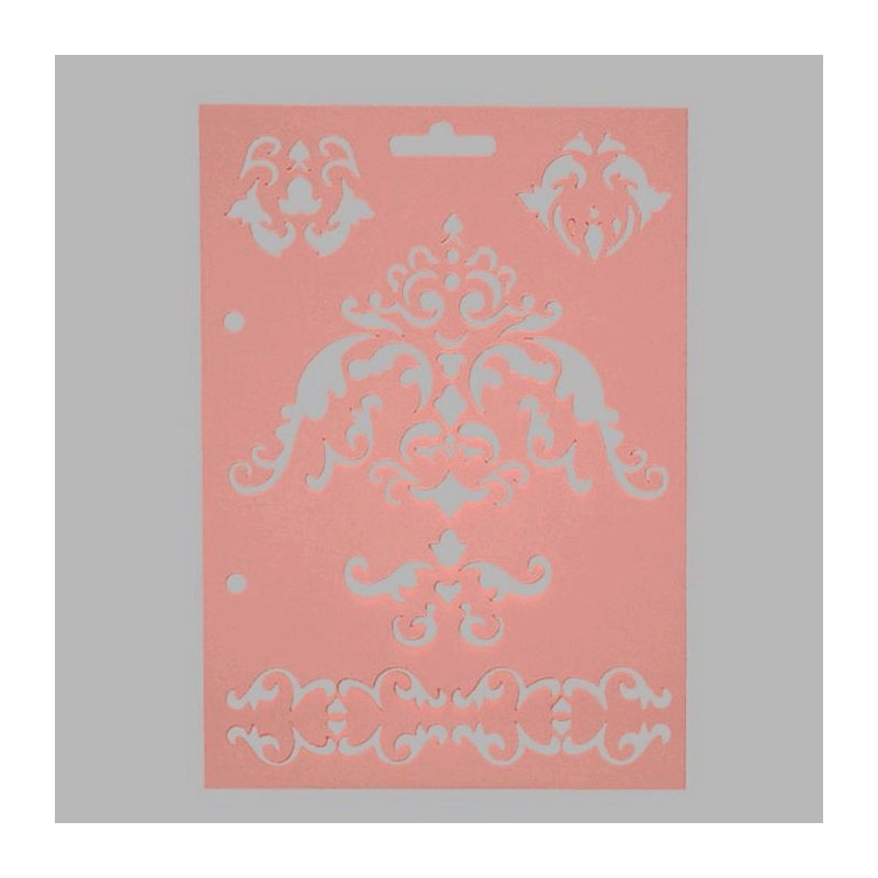ornamenten sjabloon transparant 15 x 21 cm afwasbaar ornamenten sjabloon transparant 15 x 21 cm afwasbaar