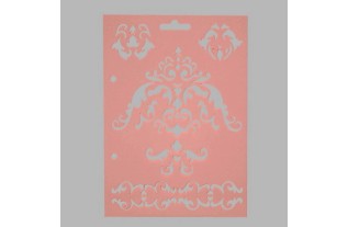 pochoir de ornements transparent 15 x 21 cm lavable