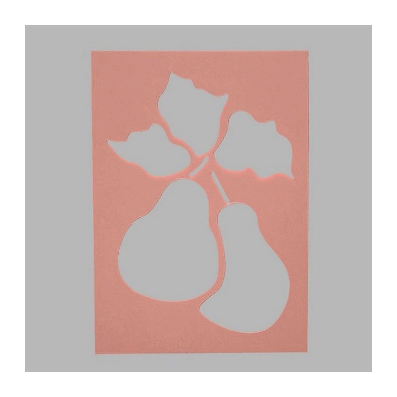 peren sjabloon transparant 15 x 21 cm afwasbaar