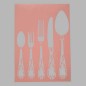 cutlery stencil transparent 21 x 29,7 cm washable cutlery stencil transparent 21 x 29,7 cm washable