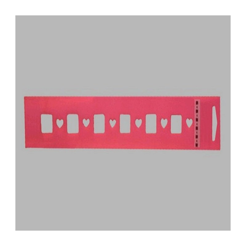 blokken en harten sjabloon kleur roze 5 x 30 cm blokken en harten sjabloon kleur roze 5 x 30 cm