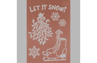 let it snow transparent 21 x 29,7 cm washable