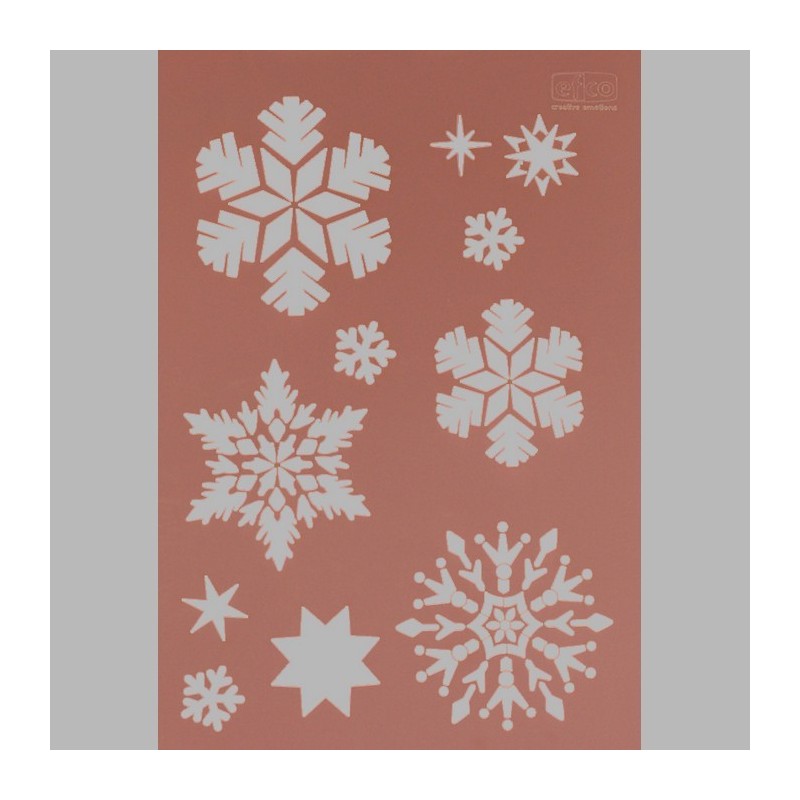 snow crystals transparent 21 x 29,7 cm washable snow crystals transparent 21 x 29,7 cm washable