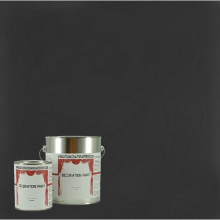 Professional lacquer paint satin CORNWALL BLACK DECORATION PAINT