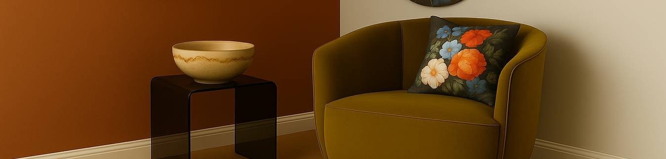 Floral Story – Cushion, rug and wallpaper from classic art