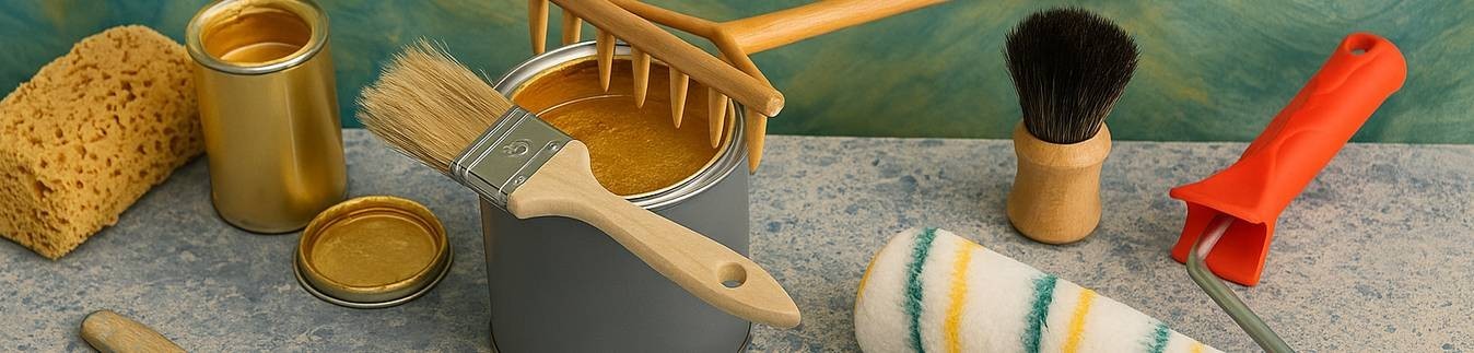 Decorative Effects with Decoration Paint | Concrete & Gold