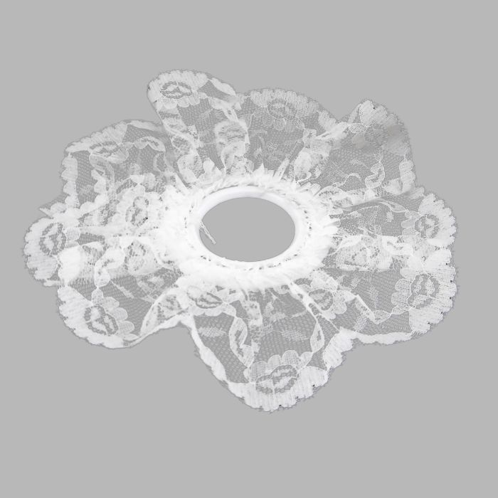 bouquet holder of lace color white 20 cm