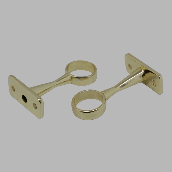 support fini tringle à rideau 19 mm couleur d'or 2 pcs