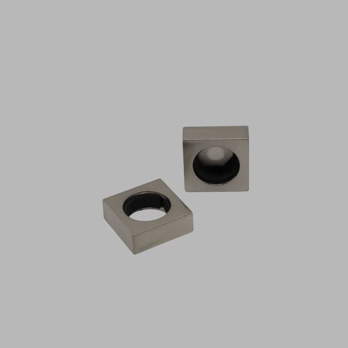 Brushed Nickel End Cap for 20 mm Rod