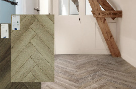 Herringbone design floors
