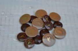 Brown-Naturel buttons