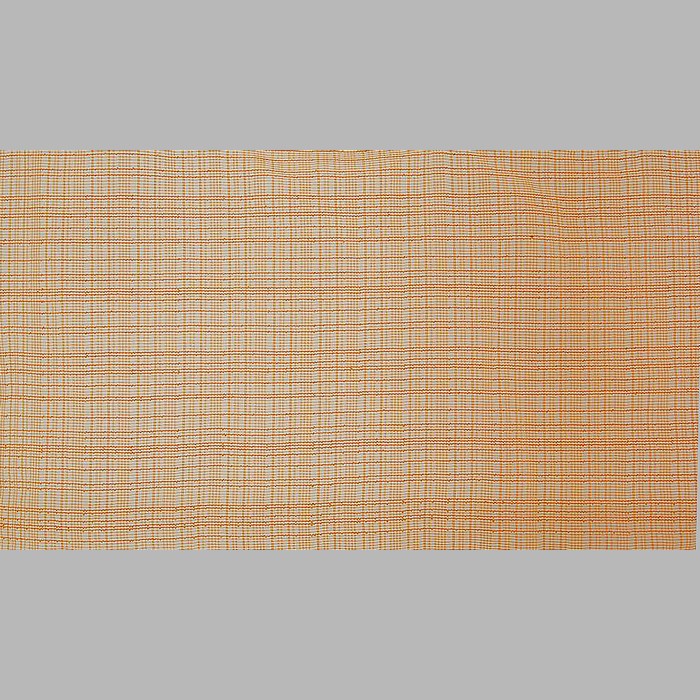 Vitrage rétro couleur orange hauteur 2 m 25