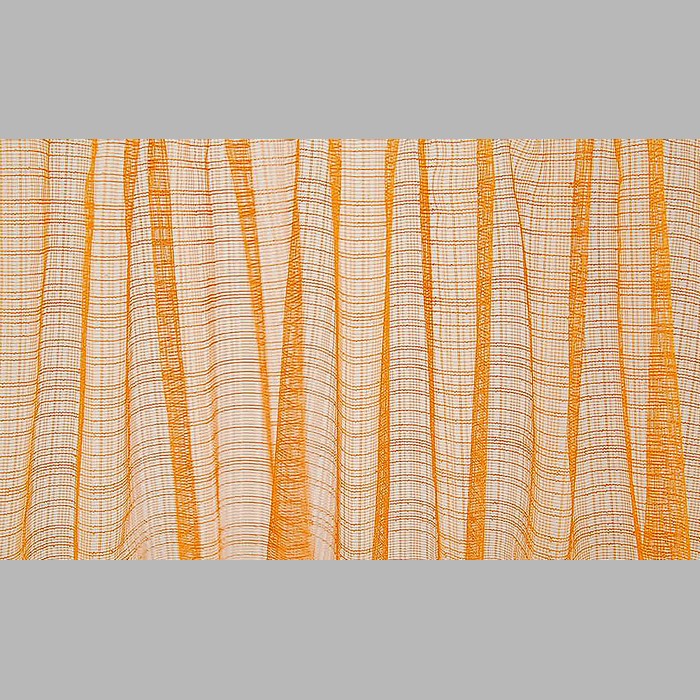 Vitrage rétro couleur orange hauteur 2 m 25