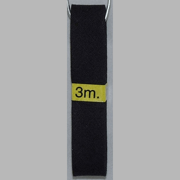 bias binding color black 20 mm length 3 meter