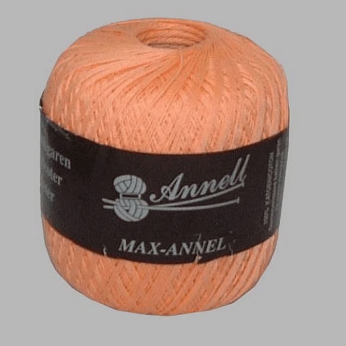 knit and crochet yarn Annell color salmon 550 m