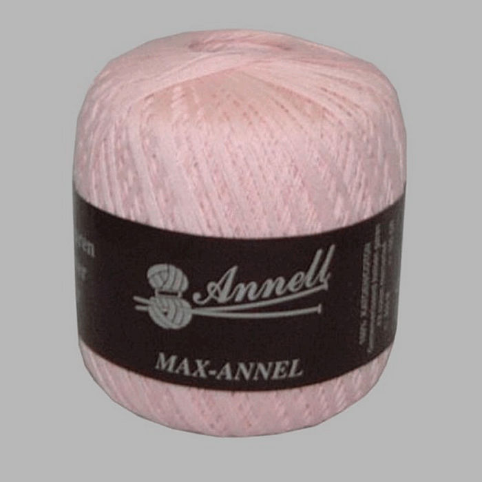knit and crochet yarn Annell color light pink 550 m