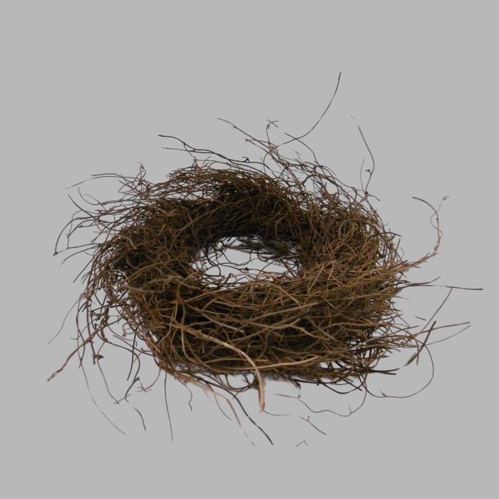 Decorative Twig Wreath – Natural Nest Shape