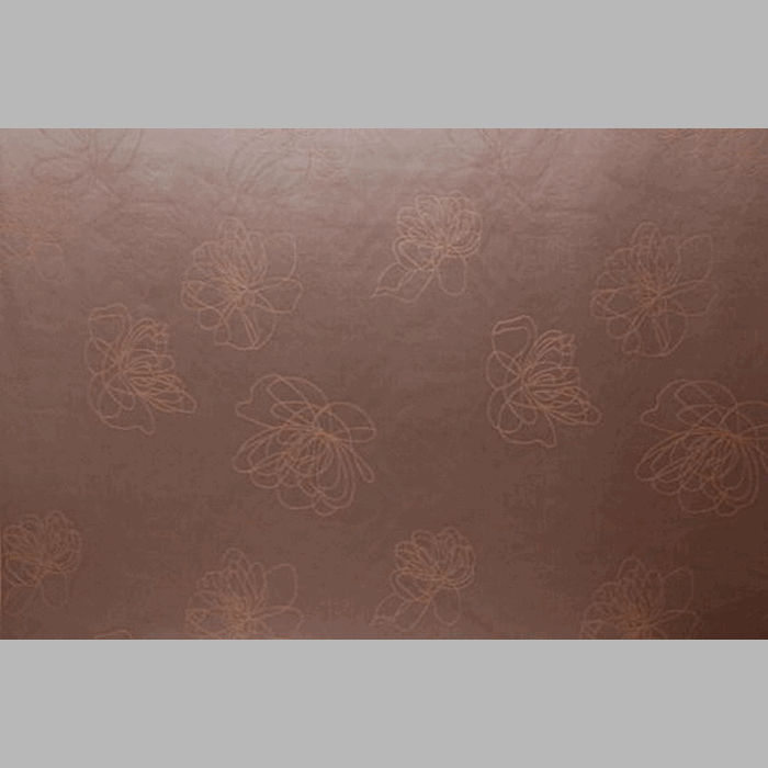 fabric with flower pattern Color Brown