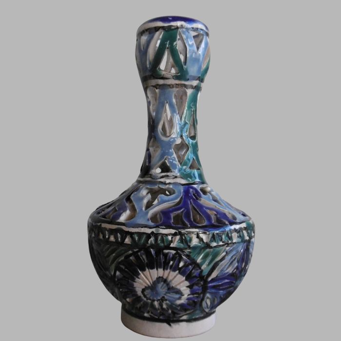 Vintage Hand-Painted Ceramic Vase - Classic Style Decoration