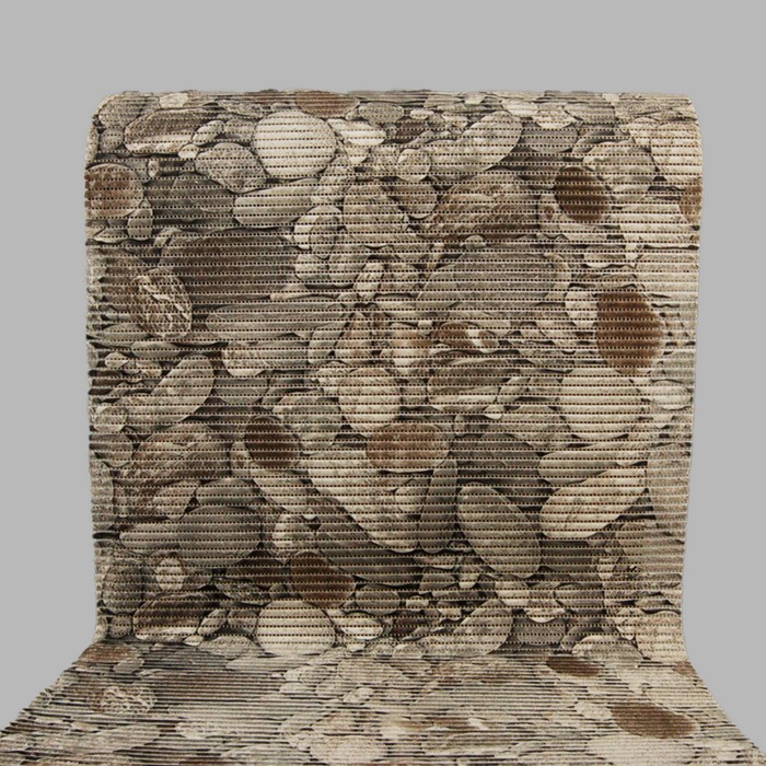 anti-slip mat 65 cm wide color grey boulders
