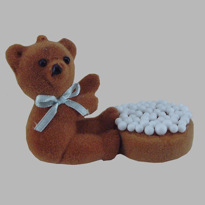 bear and rusks with sprinkles for decoration 6 x 5 x 7 cm