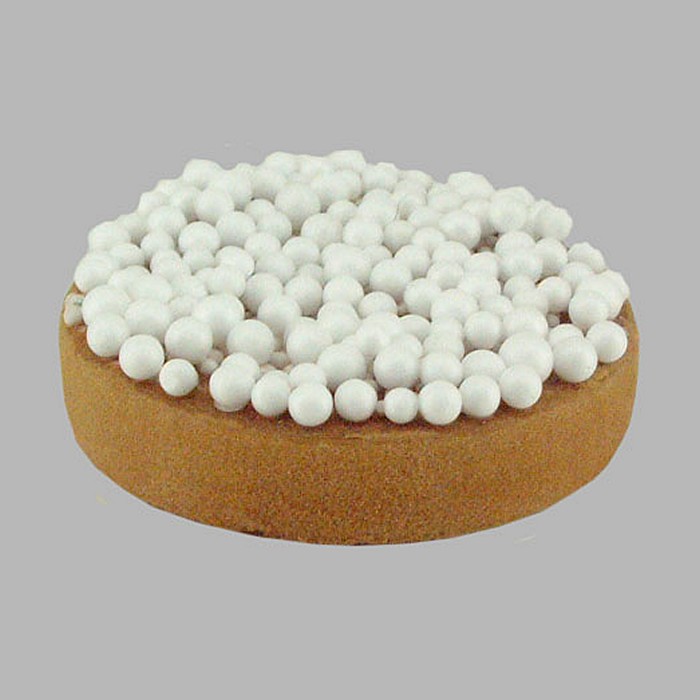 biscottes avec grand paillettes pour décoration blanc 7 cm