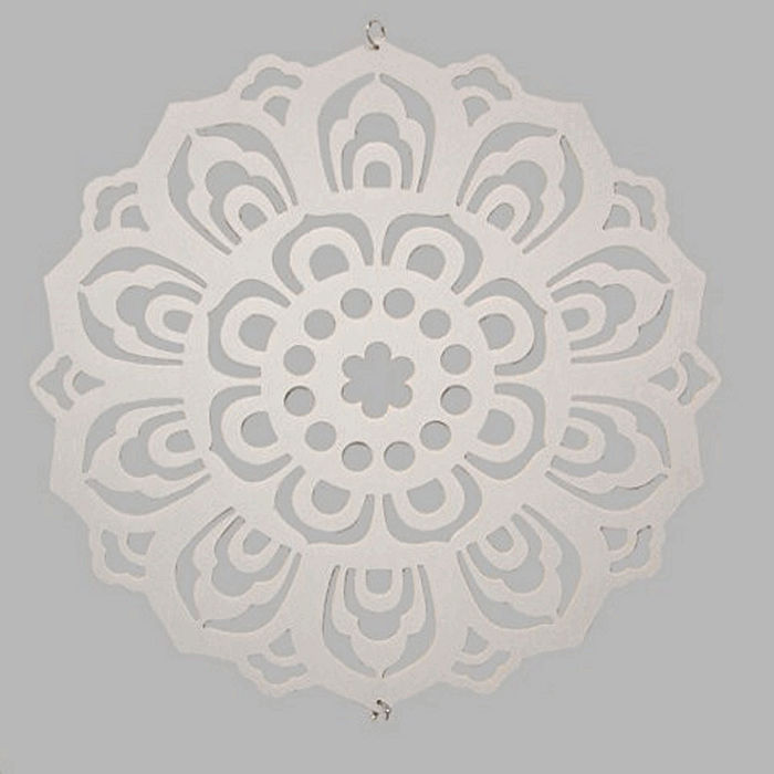 Flower template for decoration color white 50 cm