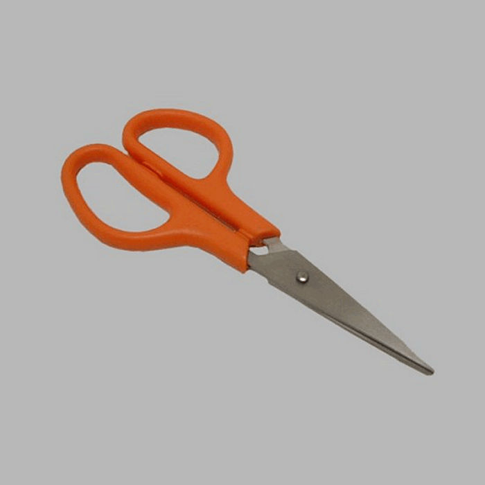 embroidery scissors color orange length 13 cm