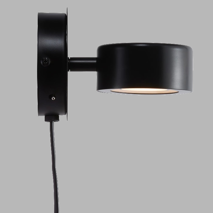 Clyde Muur lamp zwart